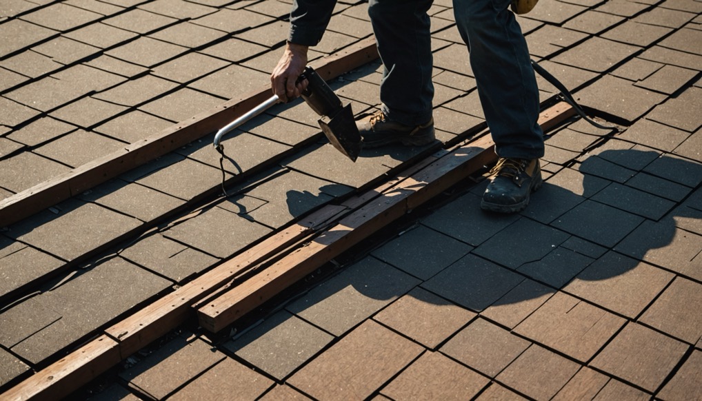 Professional steel roof replacement installation in Boonton NJ showing modern steel roofing materials
